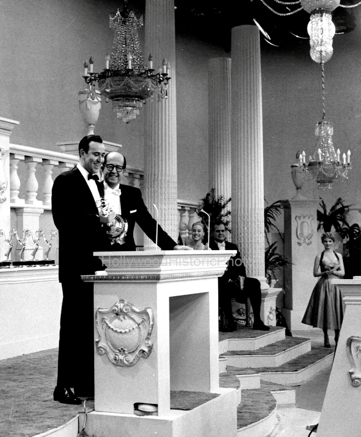 8th Emmy Awards 1956 Carl Reiner accepting the award wm.jpg